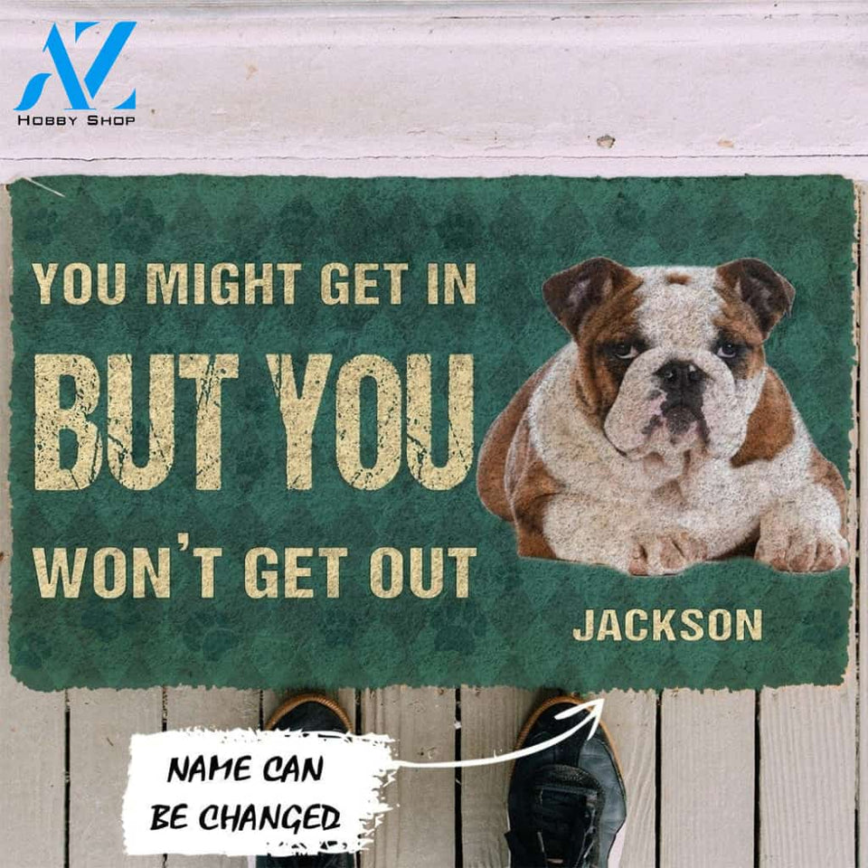 Gearhumans Gearhuman 3D Keep Door Closed Bulldogs Dog Custom Gender Doormat