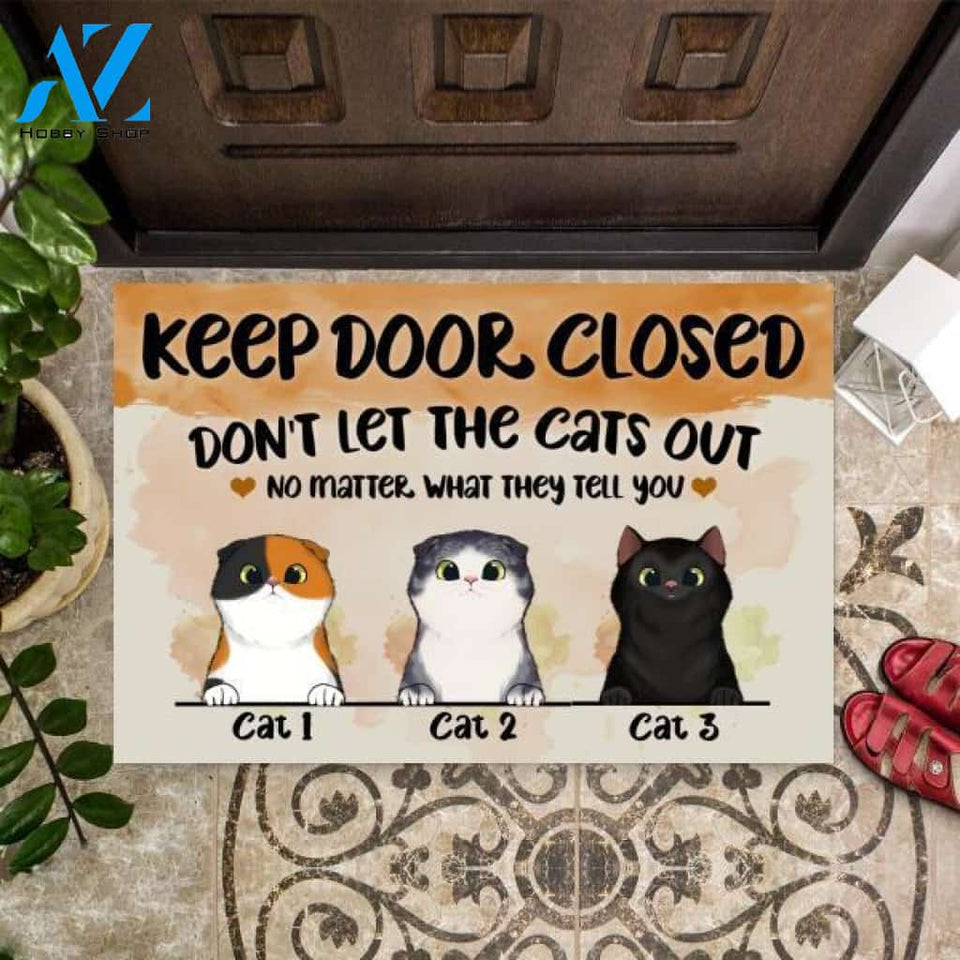Keep Door Closed Doormat 3 | Welcome Mat | House Warming Gift