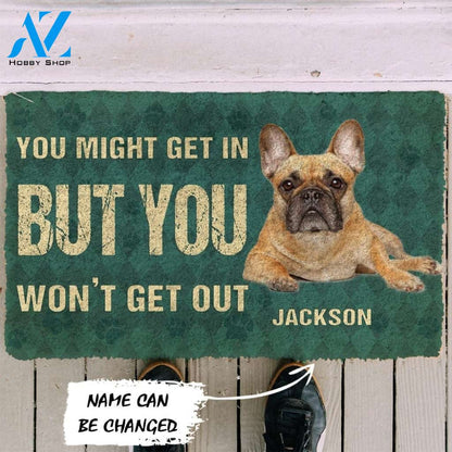 Gearhumans Gearhuman 3D Keep Door Closed French Bulldogs Dog Custom Gender Doormat