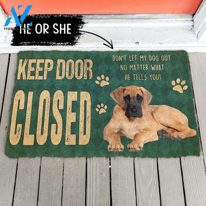 Gearhumans Gearhuman 3D Keep Door Closed Great Danes Dog Custom Gender Doormat