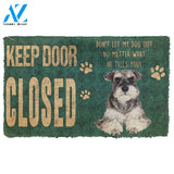 Gearhumans Gearhuman 3D Keep Door Closed Miniature Schnauzers Dog Custom Gender Doormat