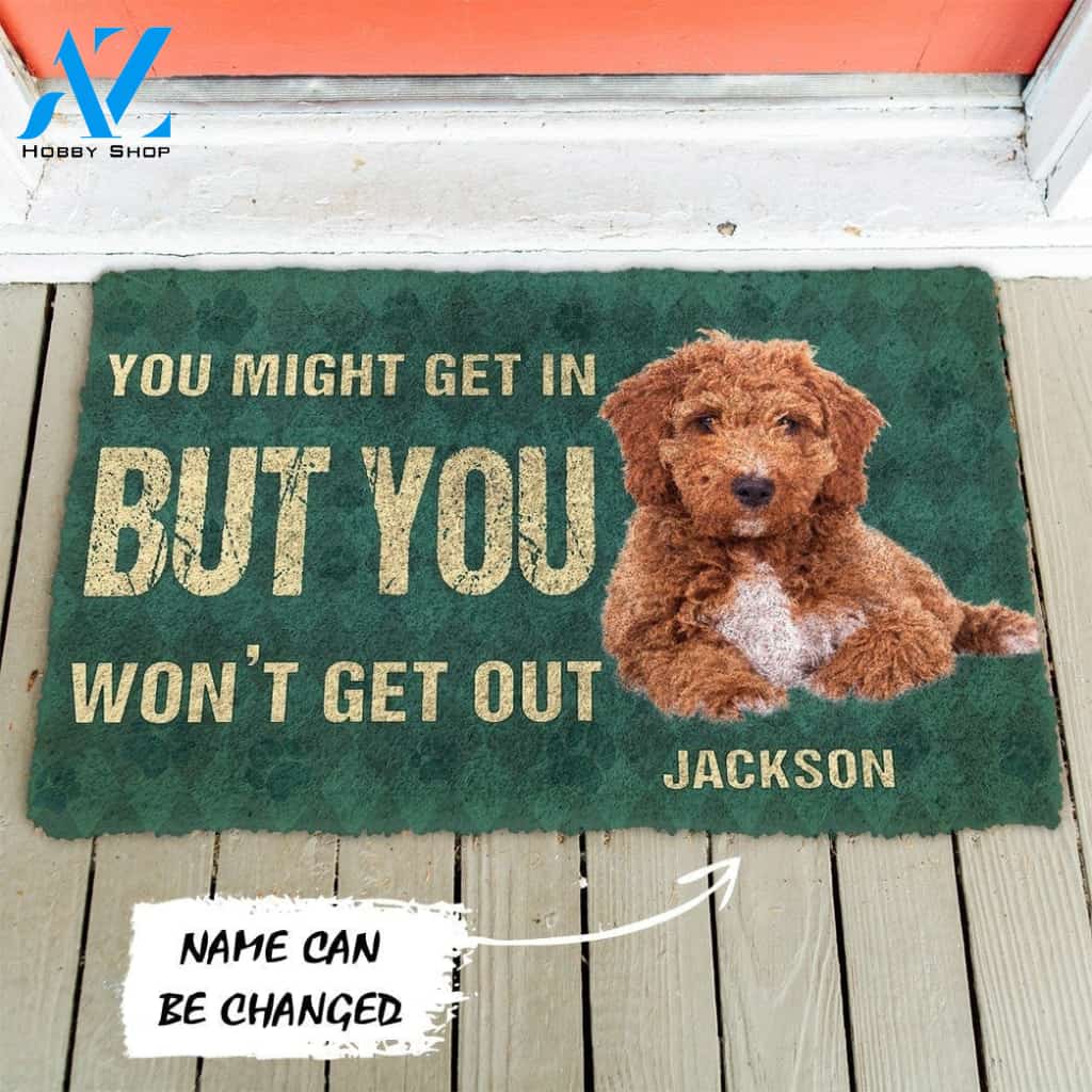 Gearhumans Gearhuman 3D Keep Door Closed Poodles Dog Custom Gender Doormat