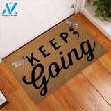 Keep Going - Suicide Prevention Coir Pattern Print Doormat