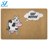 Keep Mooving Doormat Funny Cow Welcome Mat Front Door Mat Gift