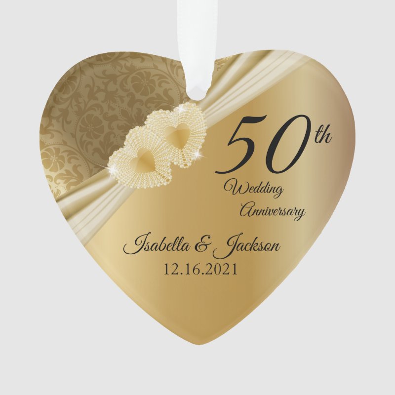Keepsake 50Th Gold Wedding Anniversary Ornament