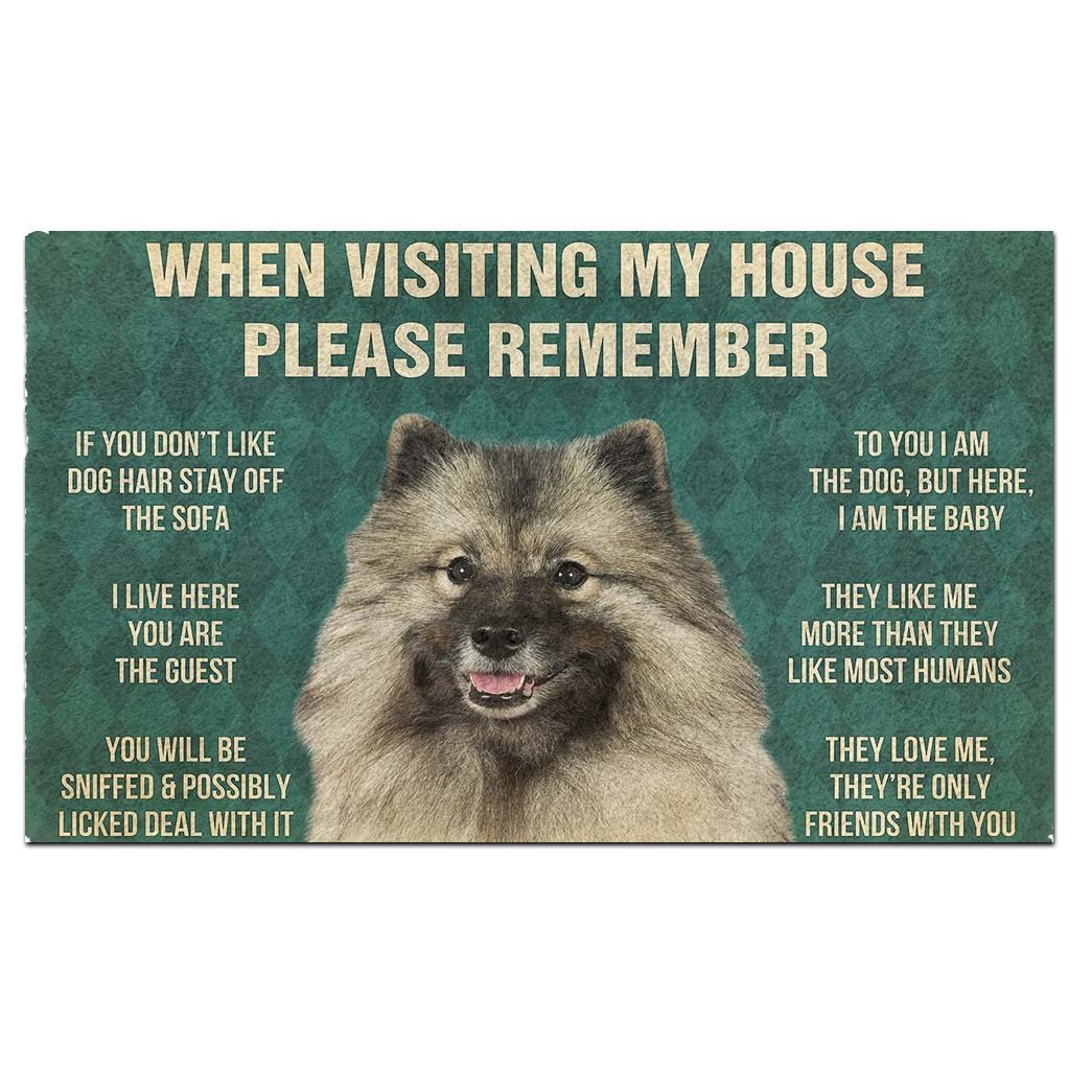 Keeshond's Rules Doormat