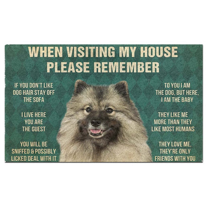 Keeshond's Rules Doormat