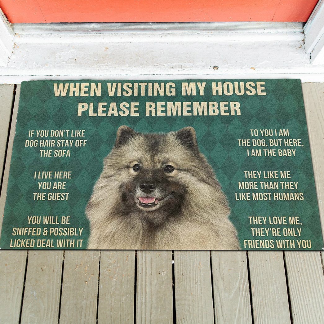 Keeshond's Rules Doormat