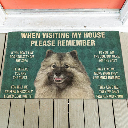 Keeshond's Rules Doormat
