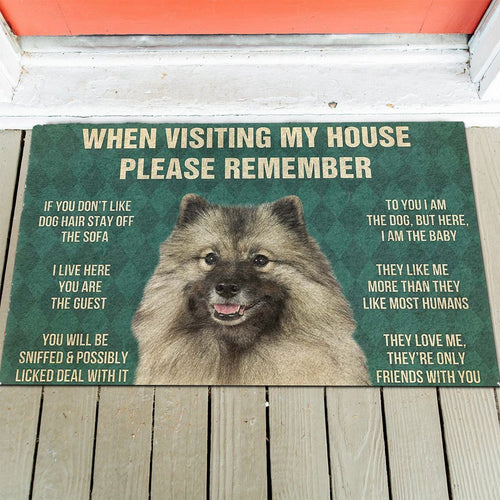 Keeshond's Rules Doormat