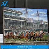Kentucky Derby Horse Racing Canvas And Poster, Wall Decor Visual Art