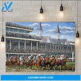 Kentucky Derby Horse Racing Canvas And Poster, Wall Decor Visual Art