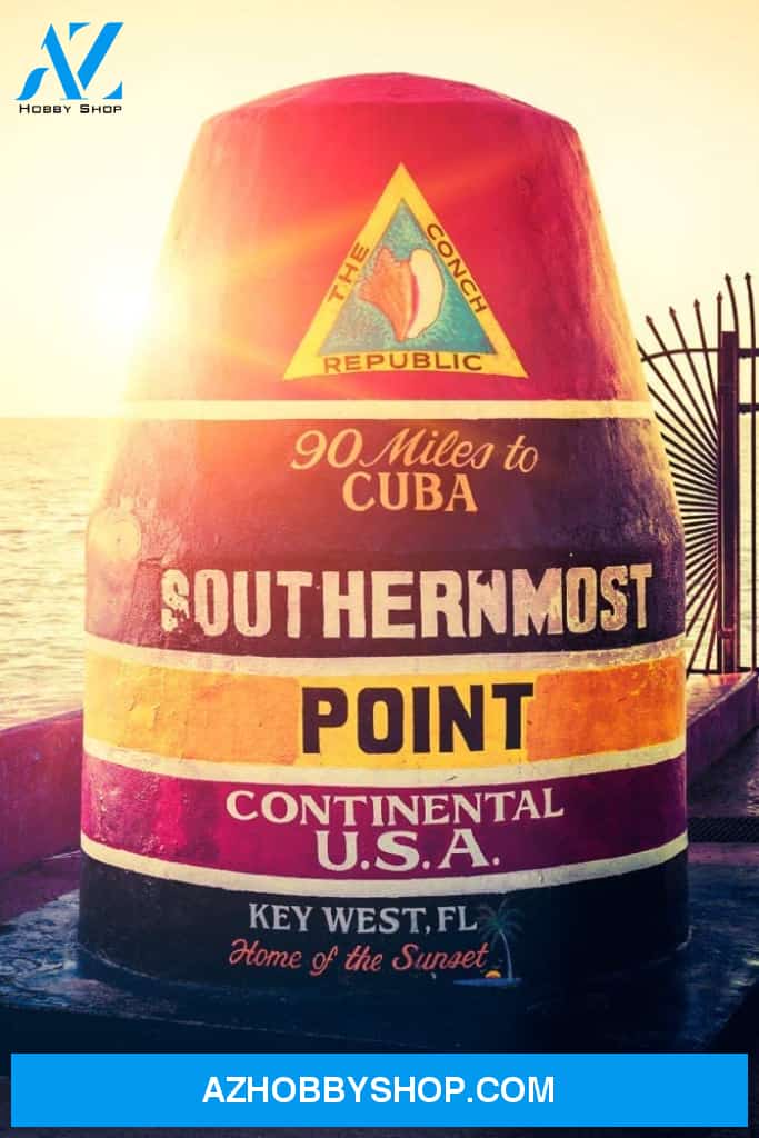 Key West Florida 90 Miles To Cuba Sign