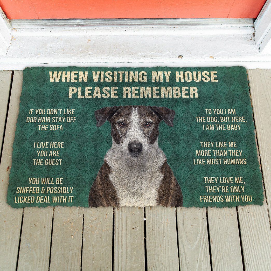 3D Please Remember Ibizan Hound Dogs House Rules Doormat