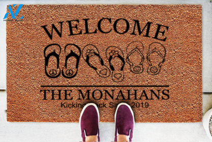 Kicking Back Flip Flops Welcome