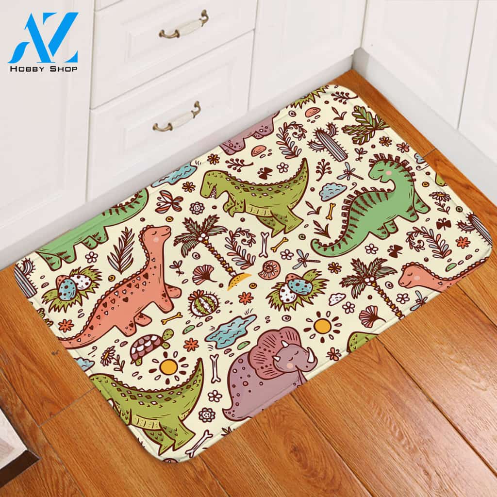 Kid Dinosaur Door Mat