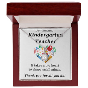 Kindergarten Teacher Appreciation Gift Eternal Hope Necklace