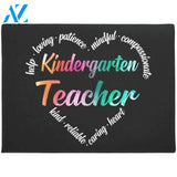 Kindergarten Teacher Kind Reliable Caring Heart Doormat Welcome Mat Housewarming Gift Home Decor Funny Doormat Gift Idea For Teacher