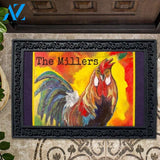 King of Chicken Yard Personalized Doormat - 18" x 30"