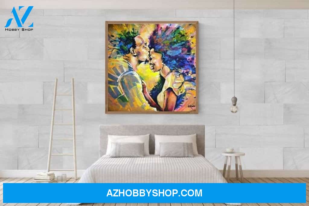Couple Canvas, African Couple Art, Afro King and Queen Canvas, King Queen Poster, King Queen Canvas, African King Canvas And Poster, Wall Decor Visual Art
