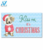 Kiss Me Christmas Dachshund Doormat - 18" x 30"