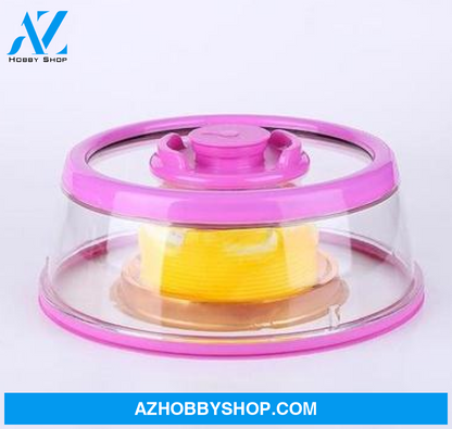 Kitchen Fresh-Keeping Cover Vacuum Food Sealer Pink / L 1Pc