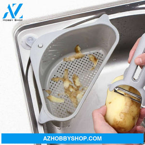 Kitchen Sink Multi-Function Triangle Storage Rack Multi-Purpose Dishwashing Sponge Drain