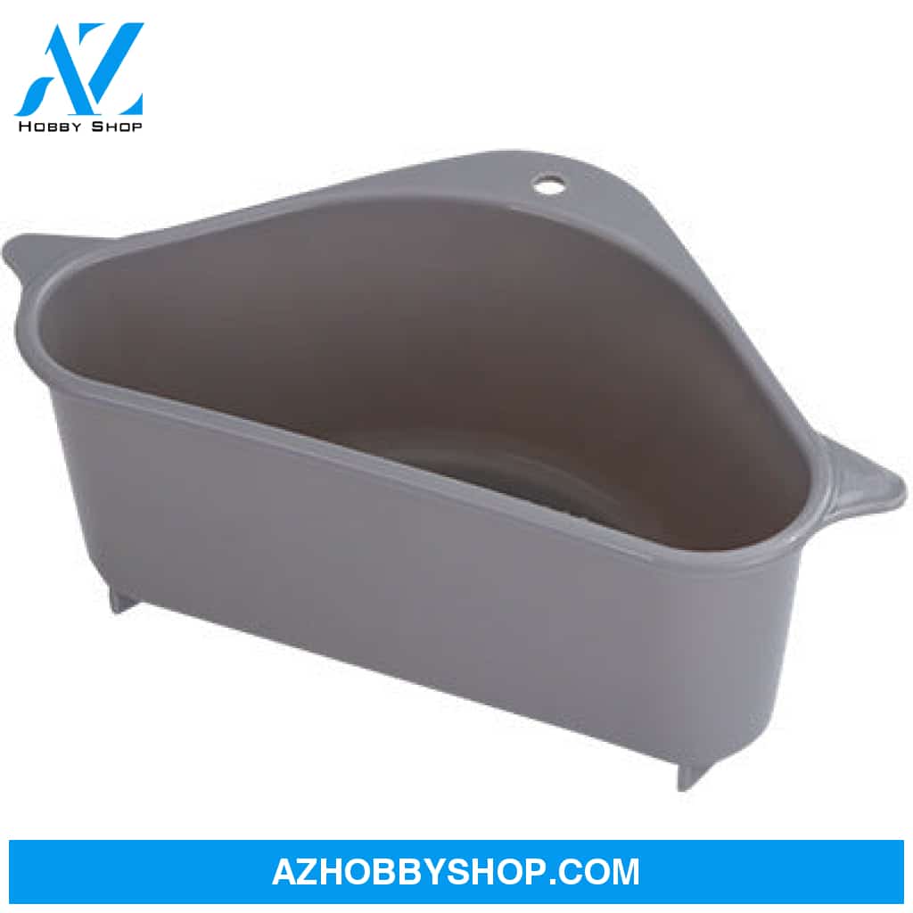 Kitchen Sink Multi-Function Triangle Storage Rack Multi-Purpose Dishwashing Sponge Drain Darkgrey /