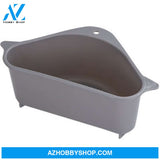 Kitchen Sink Multi-Function Triangle Storage Rack Multi-Purpose Dishwashing Sponge Drain Darkgrey /