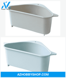 Kitchen Sink Multi-Function Triangle Storage Rack Multi-Purpose Dishwashing Sponge Drain Greyblue /