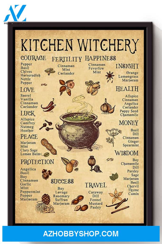 Kitchen Witchery Halloween Canvas And Poster, Wall Decor Visual Art, Halloween Gift, Happy Halloween
