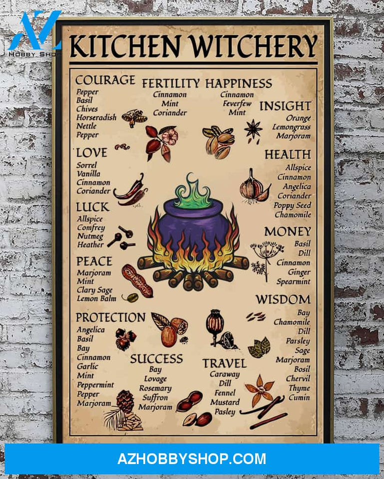 Kitechen Witchery Canvas And Poster, Wall Decor Visual Art