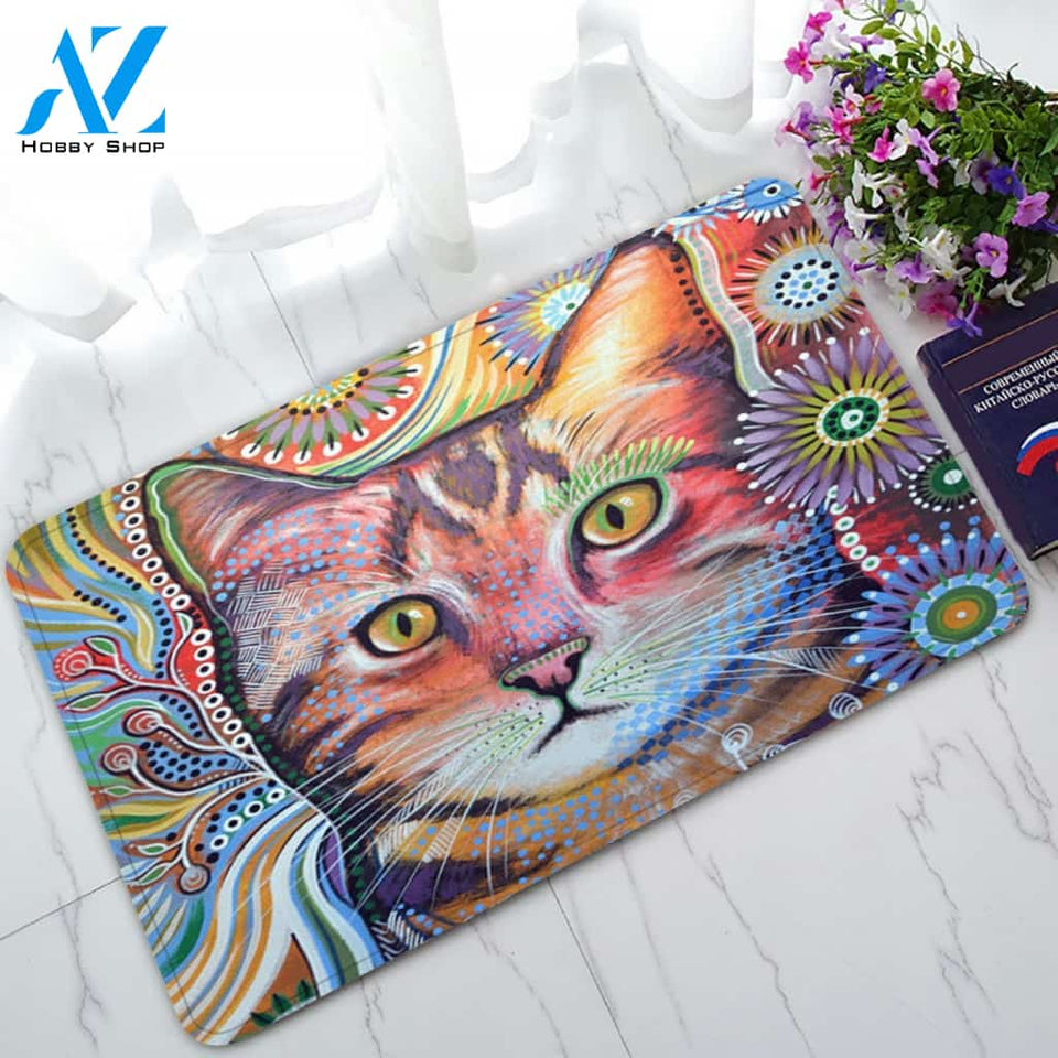 Kitten Cat Doormat Welcome Mat House Warming Gift Home Decor Gift For Cat Lovers Funny Doormat Gift Idea