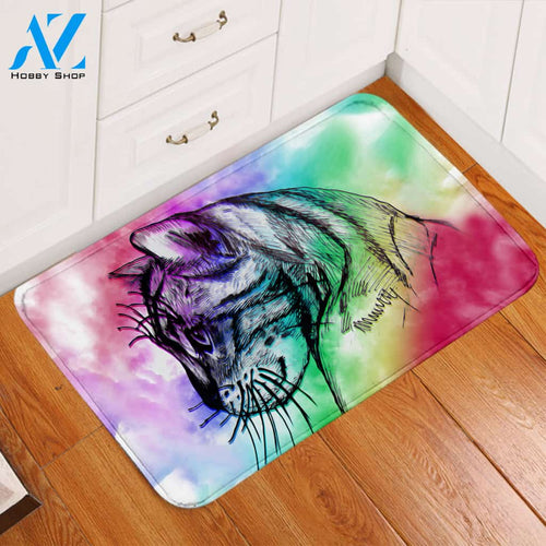 Kitty Sketch Door Mat