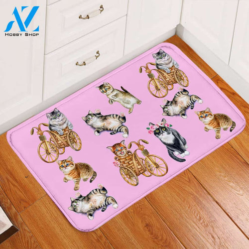 Kittyvities Pink Hooded Door Mat