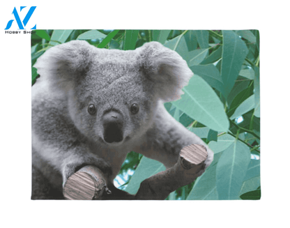Koala and Eucalyptus Doormat Indoor and Outdoor Mat Entrance Rug Sweet Home Decor Housewarming Gift Gift for Koala Lovers Wildlife Animals Lovers
