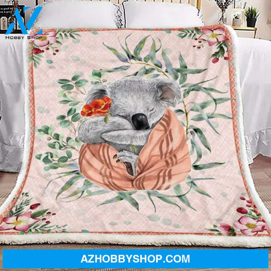Koala Blanket, Gift For Koala Lover