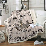 Koala Blanket, Life Is Better With Koalas