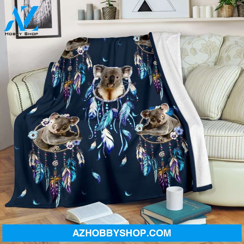 Koala dream catcher Fleece Blanket