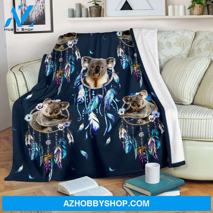Koala dream catcher Fleece Blanket