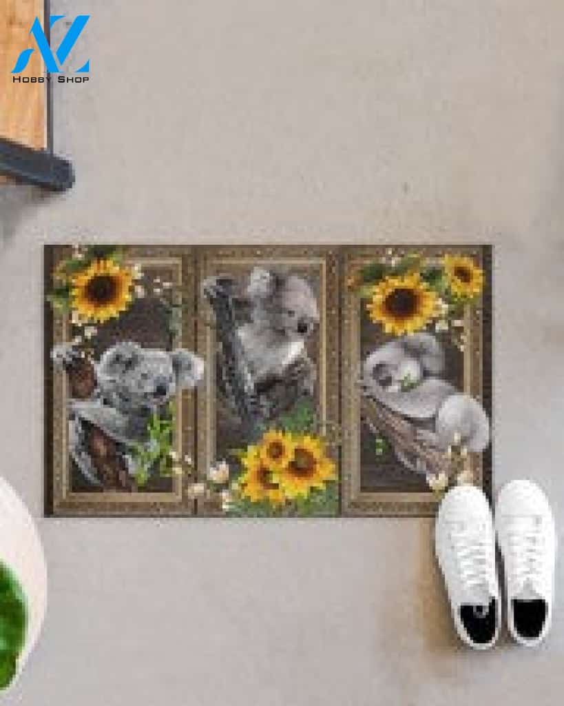 Koala Lovely Sunflowers Gift For You Doormat