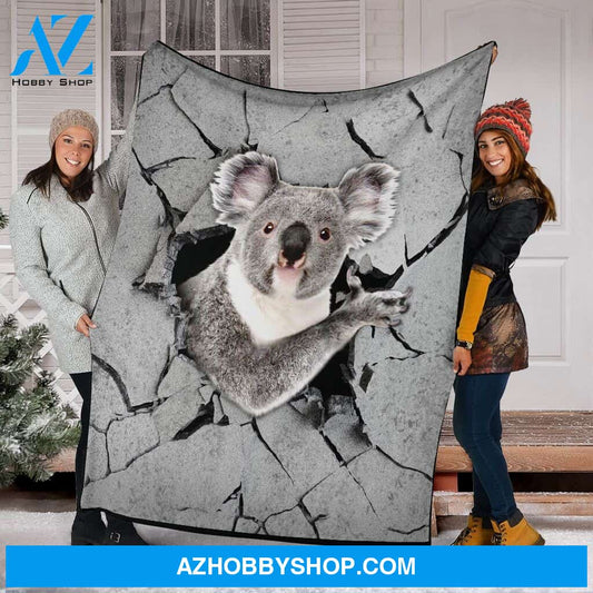 Koala Wall Fleece Blanket
