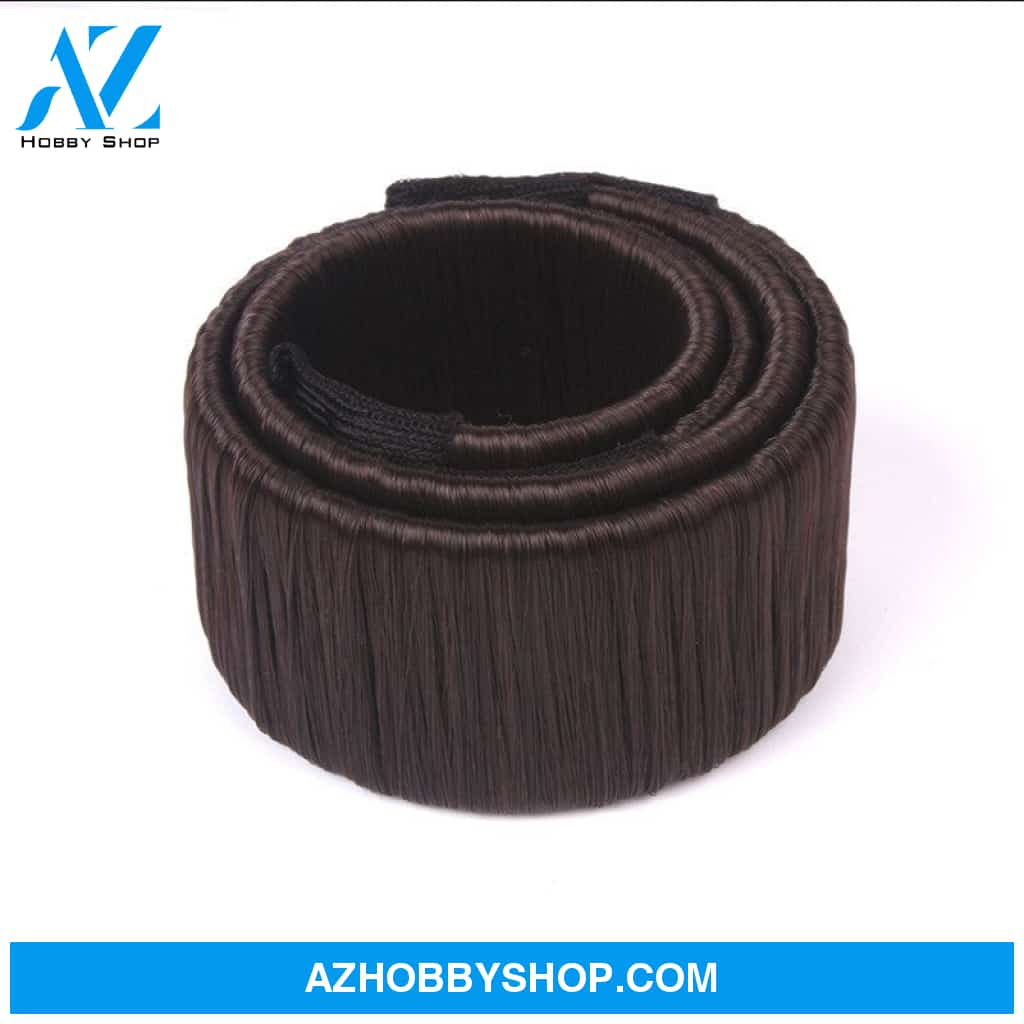 Korean Version Of The Wig Pan Hairpin Ball Head Slap Ring Darkcoffee