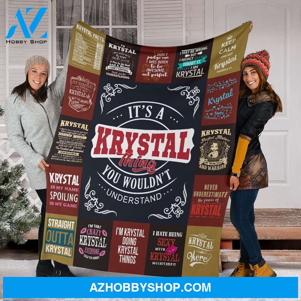 Krystal Premium Fleece Blanket