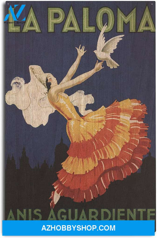 La Paloma - Anis Aguardiente - Vintage Promotional Poster