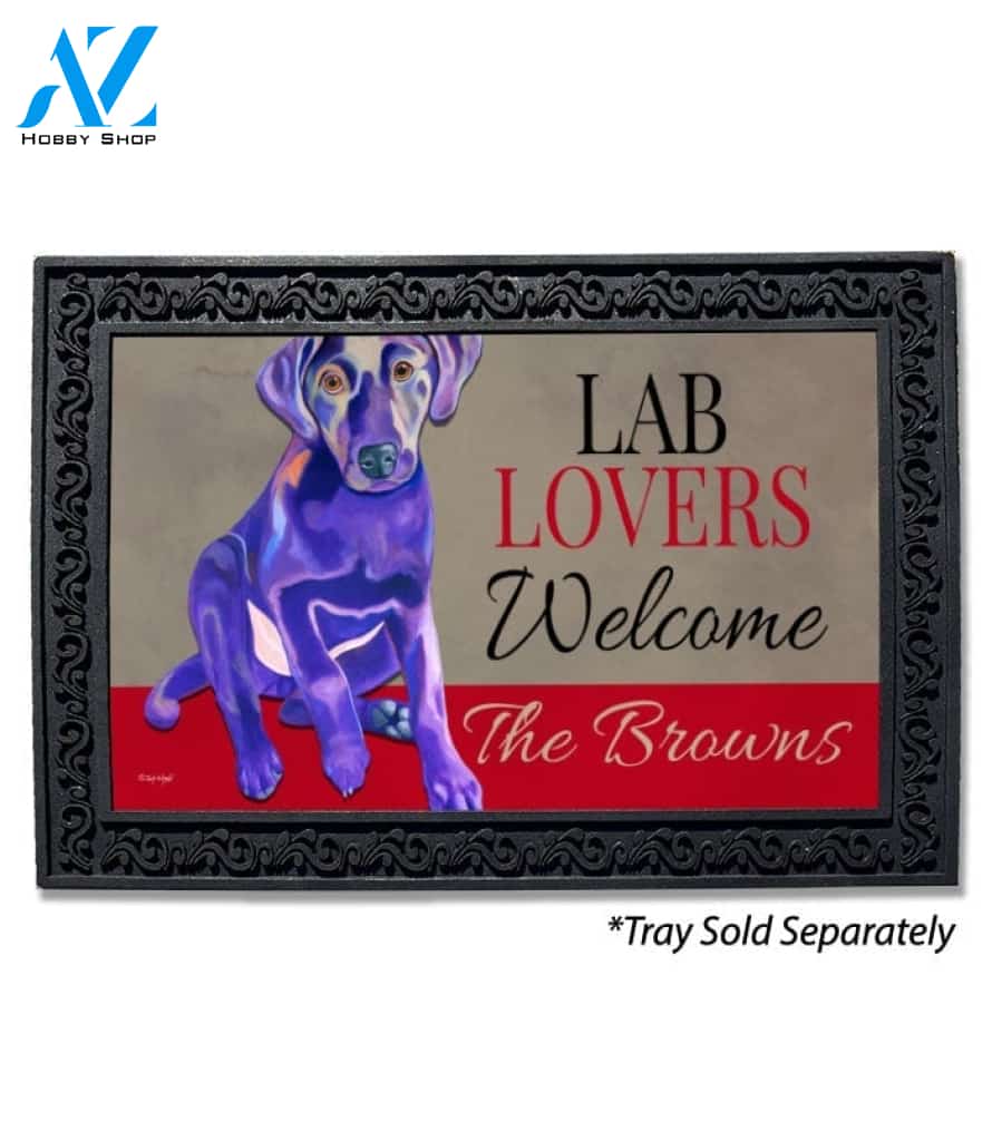 Lab Lover Personalized Doormat - 18" x 30"