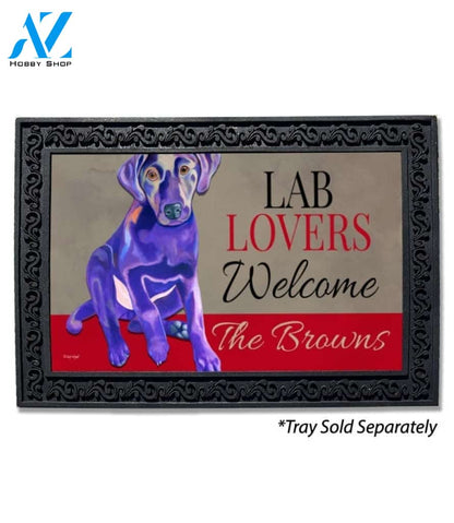 Lab Lover Personalized Doormat - 18" x 30"