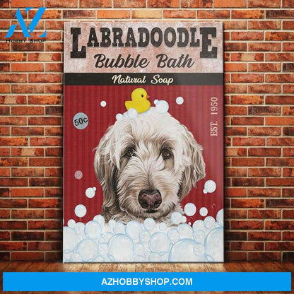 Labradoodle Bath Company Canvas Wall Art, Wall Decor Visual Art