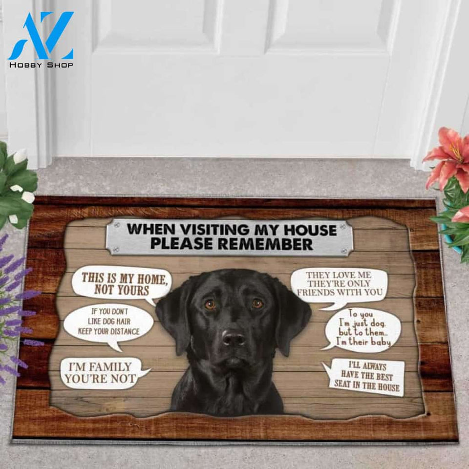 Labrador 3 Visiting My House Doormat