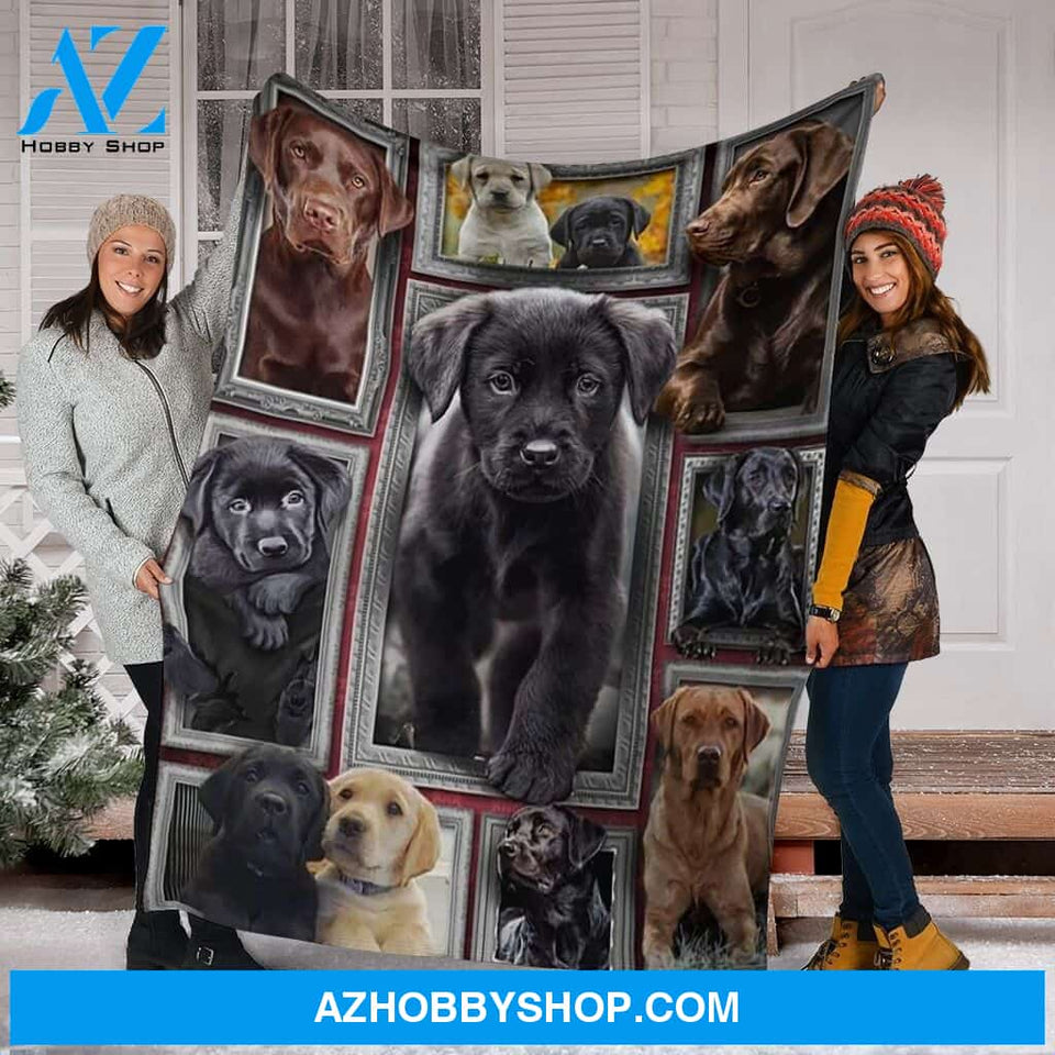 Labrador 3D Fleece Blanket
